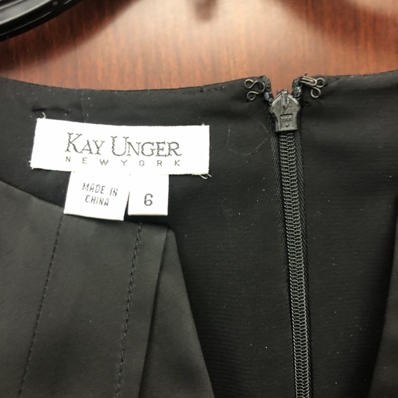 Party dress gorgeous black satin with elegant details - Picture 3 of 7